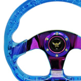 D Shaped 13 inch Auto Acrylic Steering Wheel Drifting Steering Wheel Parts