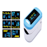 Household Finger Oximeter SpO2 Blood Oxygen Saturation Meter PR Heart Rate Monitor OLED Chargeable Pulse Oximeter Oximetro
