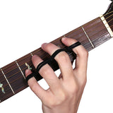 4 Pieces Finger Training Bands Silicone Finger Speed System Finger Stretcher for Guitar Bass Piano Exercise Beginner