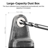 Electric Drilling Dust Collector Laser Level 2 In 1 Wall Electric Suction Vacuum Drilling Dust Collector Dust Cleaning Suction