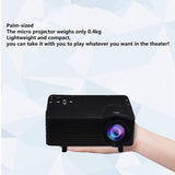 Top Deals Mini Portable 1080P Projector HDMI Home HD Cinema Projector For Iphone Android Switch Game Console Black US Plug