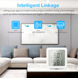 Tuya WIFI Temperature And Humidity Sensor Indoor Hygrometer Thermometer With LCD Display Support Alexa Google Assistant