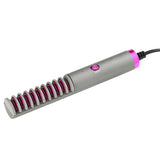 Hair Straightener Brush 30s Fast Heating Anti-Scald Electric Comb Curly and Straight Hair Perfect for Professional Salon at Home