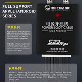 MECHANIC S23 Max Power Supply Test Cable For iPhone 5S-12Pro Max And Android Mobile Phone Boot Line Power Supply Cord