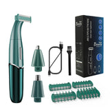 3 in 1 Women Electric Shaver Eyebrow Epilator Bikini Trimmer Professional Nose Ear Hair Removal Clipper Grooming Kit Wet/Dry