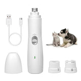Rechargeable Pet Dog Nail Clippers Painless Dog Nail Grinders USB Charging Cat Paws Cutter for Nail Grooming Trimmer Tools