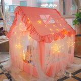 Kids Play Tent Large Fairy Playhouse For Children Castle Tent Indoor Princess House Big House With Curtain Girl Boy Fairy Tent