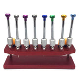 Watch Screwdrivers with Metal Stand Tool Compatible with Watch Repair Watch Screwdriver Set Watchmakers Screwdrivers Set Holder