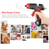 Electronic Cordless Hot Melt Glue Gun Digital Display Adjustable Temperature Glue Quantity Ouctput with 30pcs Glue Sticks