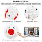 2 in 1Smoke Detector Smoke Alarm Fire Protection Carbon Monoxide Sound Flash Alarm Warning For Indoor Home Safety Security40%Off