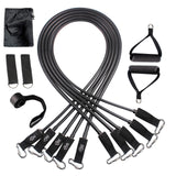 250LBS Resistance Bands Set with Workout Bar Exercise Band Fitness Stick Home Gym Bodybuilding Pilates Bar Kit Fitness Equipment
