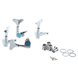1 Set Sealed Bass Tuning Pegs Tuners Machine Heads &amp; 2 Pcs Non-Slip Guitar Strap Lock Guitar Belts Buckle