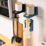 Kitchen Hooks Supplies Tableware For Kitchen Cabinet Organizer Kitchen Accessories Rotatable Rack Hook Up Storage Undefined