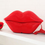 Landline Mini Telephone Red pink rose Lips Kiss Portable  Corded phones for children lady home fixed telephone bedroom