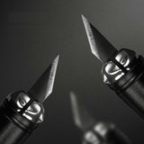 DSPIAE Dk-1 Aluminum Alloy Pen Knife with 21 Pcs Blade Sharp / with 41 Pcs Blade Sharp 12*12*147mm Red