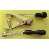 4 Basic Pattern Making Supplies, Pattern Notcher, Automatic Hole Punch ,Tracing Wheel/ Overstitch Wheel , Awl