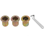 1 Pcs Adjustable Hook Wrench C Spanner Tool Chrome Vanadium 32-76Mm With Scale Stainless Steel Key Hand Tools&amp; 50 Pcs M6x12mm Fl