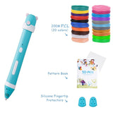 3D Pen DIY 3D Printer Pen Drawing Pens 3d Printing Best for Kids With PCL Filament 1.75mm Christmas Birthday Gift