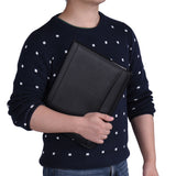 A4 Multifunctional Business Portfolio Padfolio Folder Document Case PU Leather with Business Card Holder Memo Note Pad