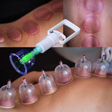 12-24set Health Care Chinese Medical Vacuum Cupping Cups Suction Cans Body Massage Jar Set Suction Therapy Anti Cellulite