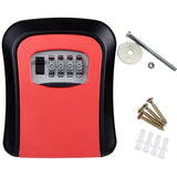 4 Colors Wall Mount Key Storage Secret Box Organizer 4 Digit Combination Password Security Code Lock No Key Home Key Safe Box