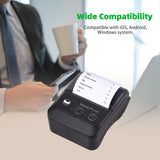 Wireless Bluetooth 58mm 2inch Thermal Receipt Printer Mini USB Bill ESC/POS Mobile Printer Print Command for Android/iOS