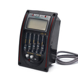LC-5 5 Bands Acoustic Guitar Piezo Pickup EQ Equalizer System Pickup Preamp Amplifier With LCD Tuner Piezo Pickup