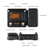Muslady MU100 Processor Electric Guitar Effect Pedal Guitar Multi-effects Pedal Supports 180s Loop Recording Tuner Tap Scale