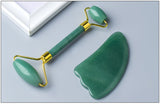 Jade Facial Roller Guasha Sets Natural Crystal China Traditional Massage Stones Home Diy Spa Tools for Skin Health Care Slimming