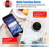 Smart Gas Leak Detector Tuya Wifi Smart Natural Gas Alarm Sensor LED Digital Gas Smoke Alarm works with Smartlife