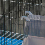 Out Suspension Caged Bird Bath Multi Cage Covered Parrot Bathing Tub for Small Brids Cockatiel Lovebird Bird Grooming Pet