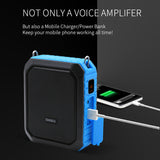 SHIDU 18W Portable Voice Amplifier Wireless UHF Microphone Recording AUX TF USB Flash Waterproof Bluetooth Speaker For Teacher