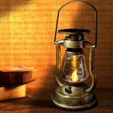 Retro Horse Lantern Rechargeable Solar Battery Camping Light Outdoor LED Candle Flame Warm Lighting Tent Garden Decoration