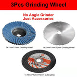 12V Mini Brushless Electric Angle Grinder Cordless Polishing Grinding Machine Diamond Cutting Electric DIY Power Tools