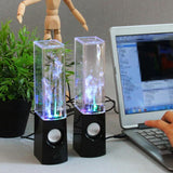 2022.NEW 1Pcs LED Light Musical Water Dancing Fountain Speaker Subwoofer HIFI 3D Computer Music Stereo Surround Support Player
