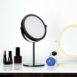 Light Luxury Retro European Metal Gold Home Desktop Geometry Mirror Makeup Mirror Dormitory Makeup Mirror
