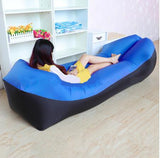 Inflatable Sofa Adult Beach Lounge Chair Fast Folding Camping Sleeping Bag Waterproof Bag Lazy Camping Sleeping Bags Air Bed