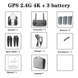 2020 NEW S162 Drone GPS 4K HD 1080P 5G Wifi FPV Quadcopter Flight 20 Minutes Rc Distance 500m Dron Smart Return Drones Pro Toys