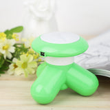 Good Healthy Mini Electric Massager 3-Legged Massage Knob for Body Foot Board Back Neck USB Charging