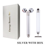3D Facial Roller &amp; T Shape Face Massager Kit Face Lift Massager 24k Gold Beauty Bar Anti Wrinkles Skin Tightening Skin Care Tool