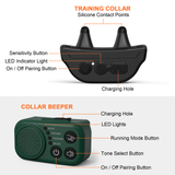 800m Dog Training Bark Collar With Hunting Beeper Collar Remote Dog Electric Shock Vibration Sound IPX7 for dogs accessories
