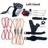 Powerful Slingshot with Wrist Rest Hunting Fishing Shooting Darts Steel Balls Laser Shooting Fish Reel Accessories Outdoor Tool