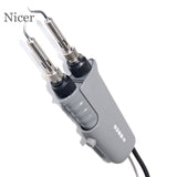 Tweezers Soldering Station 120W Heating Soldering Iron Welding Rework Stations LED Digital Display Cellphone Repair Solder Tools