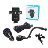Dual Coil Wireless Car Charger, Auto-Clamping Car Mount for Samsung Galaxy Z Flip3 5G,Fast Charging Air Vent Dashboard Windshiel