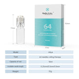 New  Roller 64 Pin Micro Needle Titanium needle Tips Serum Hyaluronic Acid  Import Instrument Derma roller For Skin Care