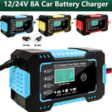 Car Battery Charger 12V 6A Intelligent Fast Charging Pulse Repair Type Full Auto-Stop Dual-Mode Lead Acid for Motorcycle