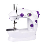 Mini Sewing Machine 2-Speed Double Thread Portable Electric Household Multifunction Sewing Machin with Light Cutter Foot Pedal
