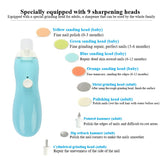 Electric Baby Nail Clippers Trimmer Toddler Toes Trim Nails Polish Care Set Rechargeable Baby Nail Clippers Newborn Safety Care