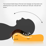 Neck Massager Shiatsu Shoulder Back Massager Heat Massage Pillow 16 Heads 3 Modes for Back Cervical Shoulder Muscle Pain Relief