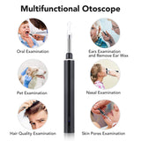 3.9mm Ear Cleaner Wifi Wireless Otoscope Camera Visual Sticks Oral Inspection Endoscope Wax Removal Non-slip for Adults Kids